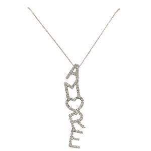 60cm Pasquale Bruni Diamond 2.50ct Necklace In 18K White Gold