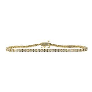 18.5cm Diamond 3.00ct Bracelet in 10K Yellow Gold
