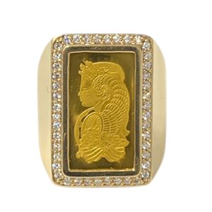 Diamond 0.88ct Ring in 9K Yellow Gold