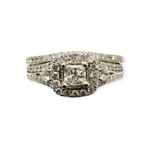 Diamond 1.00ct Duo Ring in 14K White Gold