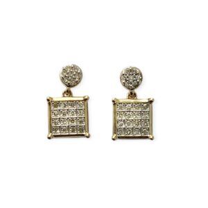 Diamond 0.10ct Earrings in 9K Yellow Gold
