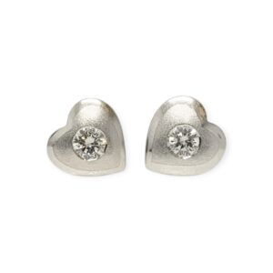 Diamond 0.10ct Earrings in 14K White Gold