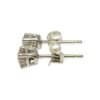 Diamond 0.40ct Earrings in 10K White Gold and Sterling Silver 2 Diamond 0.40ct Earrings in 10K White Gold and Sterling Silver