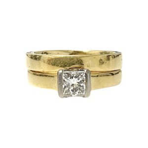 Diamond 0.70ct Ring In 18K Yellow Gold