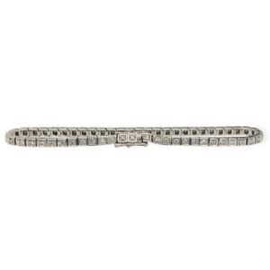 17.5cm Diamond 1.0ct Bracelet in 10K White Gold