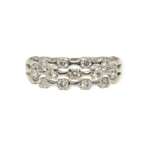 Diamond 0.75ct Ring in 18K Yellow and White Gold