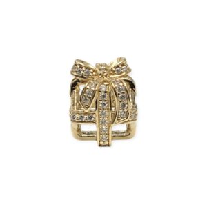 Pandora CZ All Wrapped Up Charm ins 14K Yellow Gold