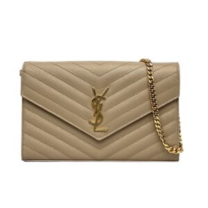 Saint Laurent Cassandre Envelope Chain Wallet