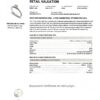 Diamond 0.95ct Ring in 14K White Gold