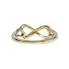 Diamond 0.10ct Ring in Yellow and White Gold