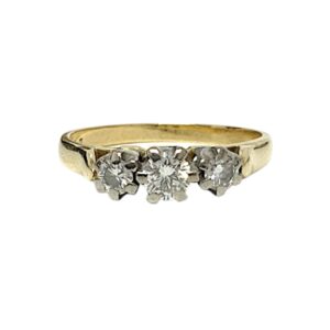 Diamond 0.40ct Ring In 18k Yellow Gold