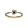 Diamond 0.18ct Ring In 18k White and Yellow Gold