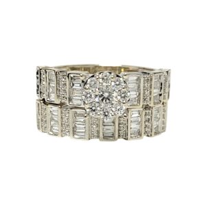 Diamond 1.00ct Duo Ring In 18K White Gold