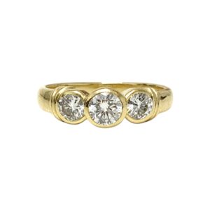 Diamond 0.57ct Ring In 18K Yellow Gold