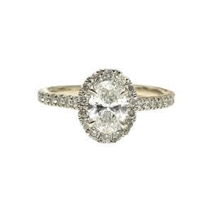 Diamond 0.92ct Ring In 14K White Gold