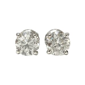 Diamond 1.26ct Earrings in 14K White Gold