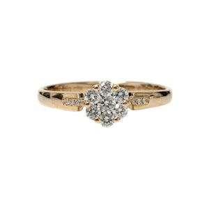 Diamond 0.18ct Ring in 18K Rose Gold