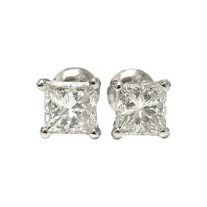 Diamond 1.42ct Earrings in 14K White Gold