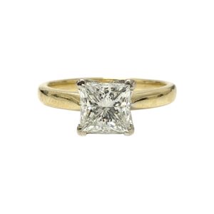 Diamond 2.12ct Ring in 18K White and Yellow Gold
