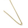 46cm Diamond 3.45ct Necklace in 18K and 14K Yellow Gold