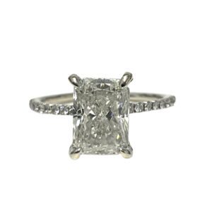 Lab-Grown Diamond 2.31ct Ring in 14K White Gold