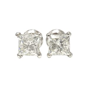 Diamond 1.45ct Earrings in 14K White Gold