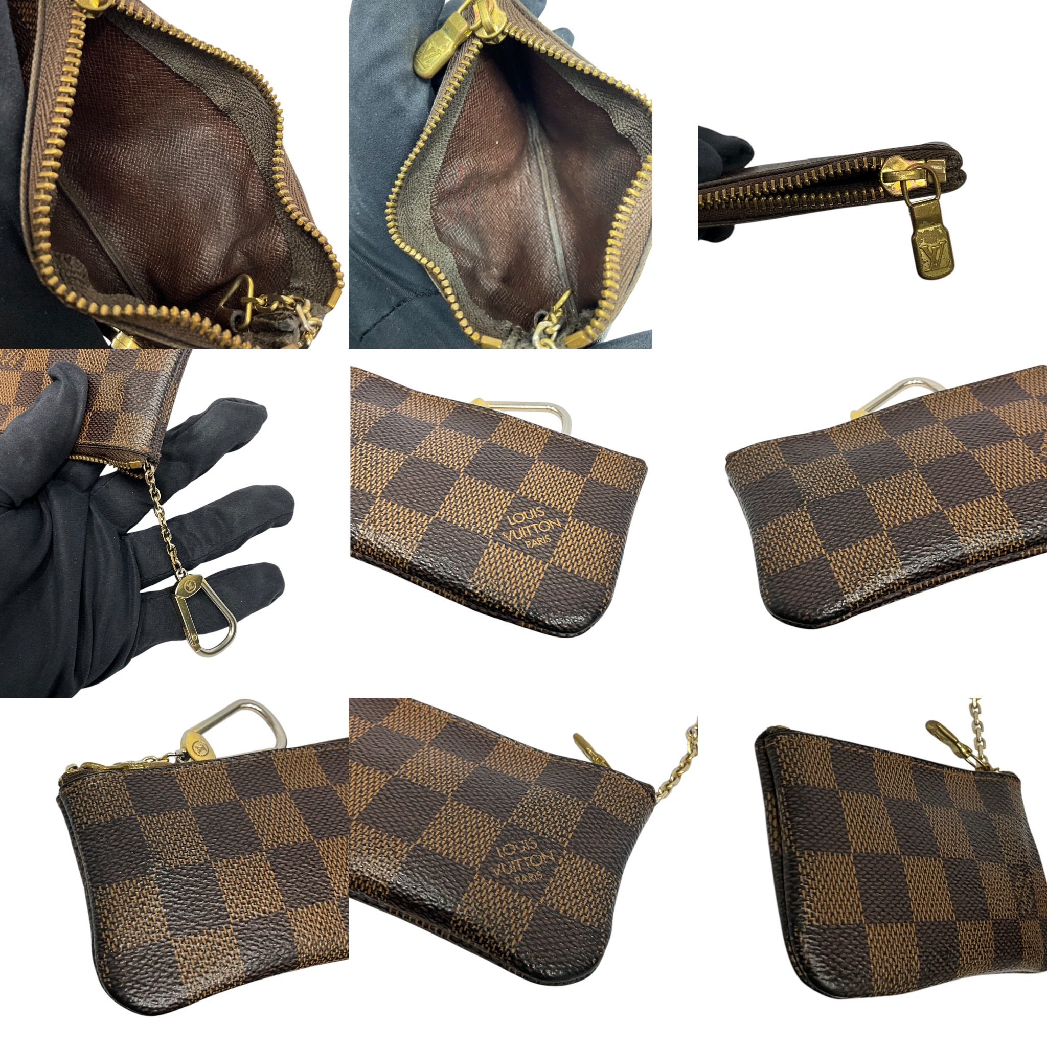 08FE6D2D-07BB-458A-9271-4C7962B7F2DC Louis Vuitton Damier Ebene Key Cles Pouch