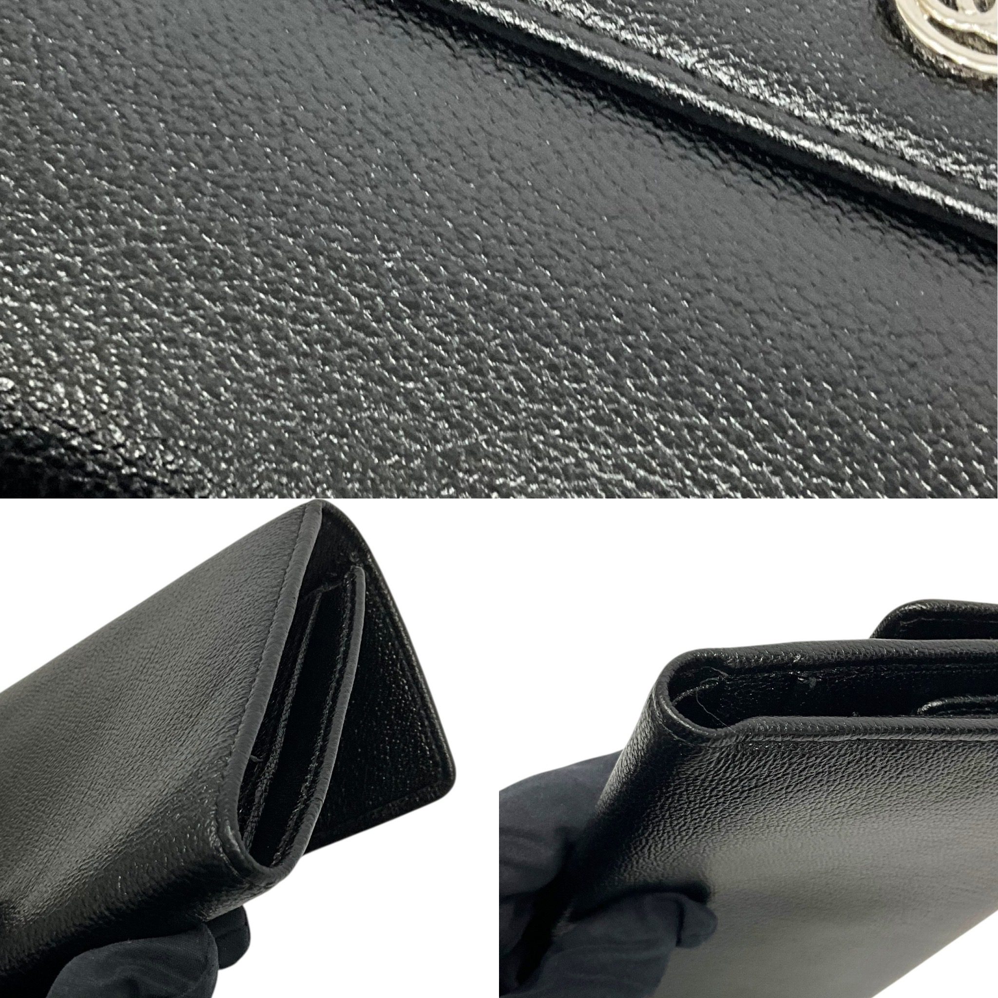 D3F2A63C-D85F-422B-8ABF-533DEC380BB7 Chanel Coco Button Long Flap Wallet