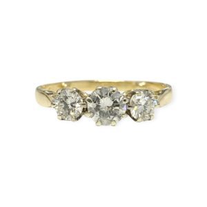 Diamond 0.90ct Ring in 18K Yellow Gold
