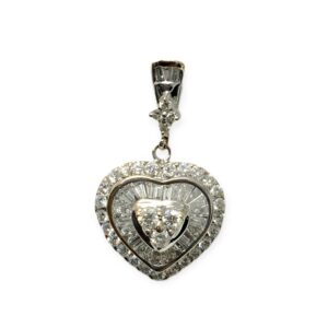 Diamond 1.65ct Pendant in 16K White Gold