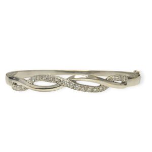 18cm Diamond 0.77ct Bangle in 16K White Gold