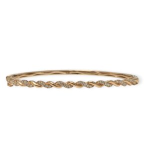 17cm Diamond 0.33ct Bangle in 10K Rose Gold