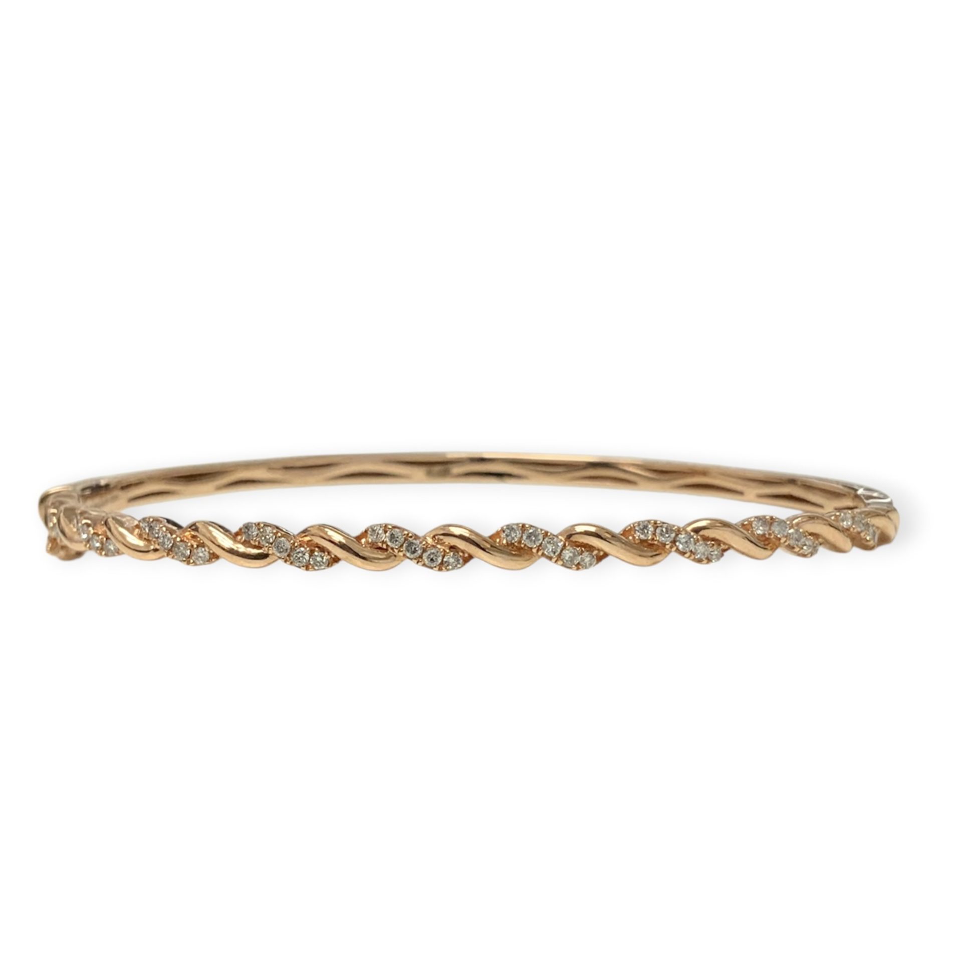 IMG_5947-Photoroom 17cm Diamond 0.33ct Bangle in 10K Rose Gold