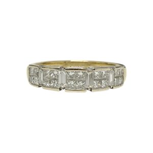 Diamond 0.75ct Ring in 18K Yellow and White Gold