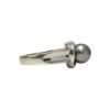 Pearl and Diamond 0.05ct Ring in 18K White Gold