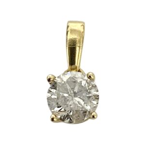 Diamond 0.50ct Pendant in 18K Yellow Gold