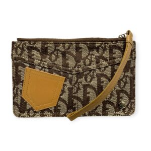 Dior Vintage Trotter Wristlet Wallet Pouch