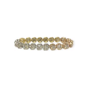 Diamond 0.70ct Ring in 18K Yellow, Rose Gold and Platinum
