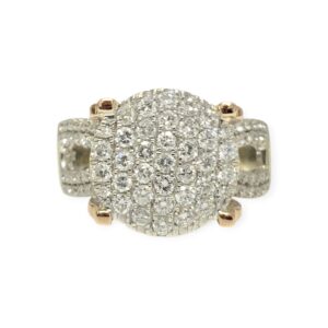 Diamond 1.00ct Ring in 16K Rose and White Gold