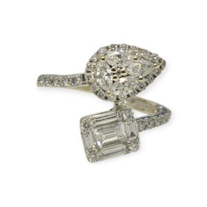Diamond 0.81ct Ring in 18K White Gold