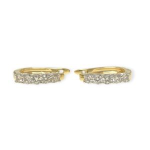 Diamond 0.50ct Earrings in 14K Yellow and White Gold