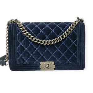 Chanel Velvet Large Boy Bag