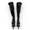 Saint Laurent Elle 105 Crystal-Buckle Knee high Boots (40)