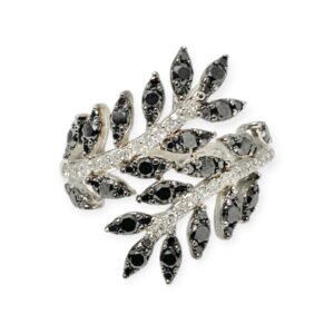 Quartz and Diamond 0.15ct Ring in 14K White Gold