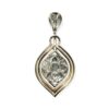 Diamond 2.65ct Pendant in 15K Yellow and White Gold