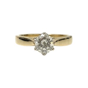 Diamond 1.00ct Ring in 18K Yellow and White Gold