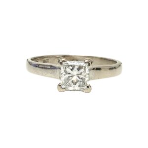 Diamond 0.90ct Ring in 18K White Gold