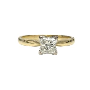 Diamond 0.70ct Ring in 18K Yellow and White Gold