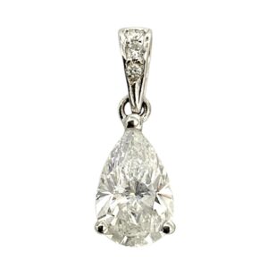 Diamond 1.15ct Pendant in 18K White Gold