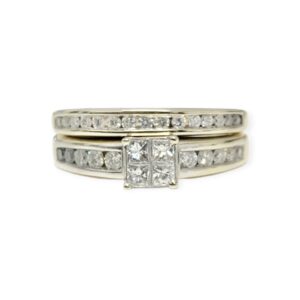 Diamond 0.50ct Duo Ring in 10K Yellow and White Gold